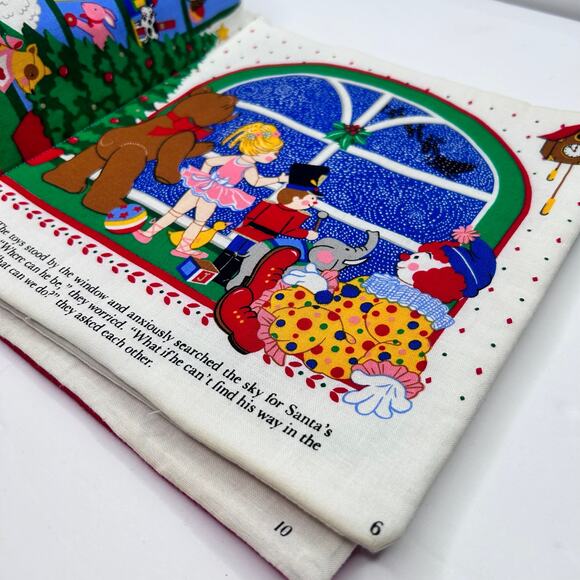 Vintage Handmade Fabric Children's Book – "The Littlest Soldier" Christmas Story - Picture 3 of 5